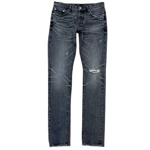 Purple Brand Men’s P001 Distressed Slim Skinny Jeans Size 31 Faded Blackish Gray